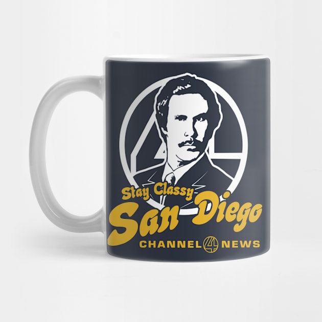 Stay Classy San Diego by Alema Art